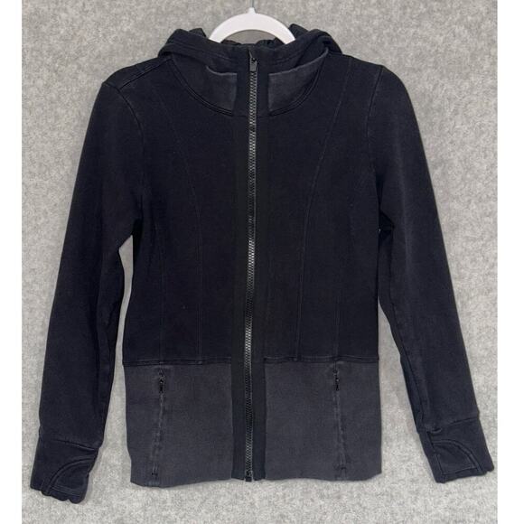 Athleta‎ | Small | Fitted Victory Hoodie Jacket Full Zip activewear sweatshirt - Picture 1 of 9